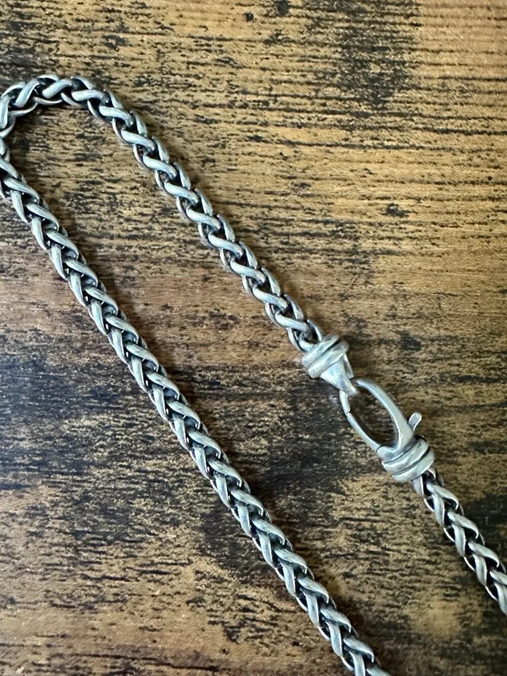 David Yurman Wheat Chain Necklace in Sterling Silver - 4mm - 24